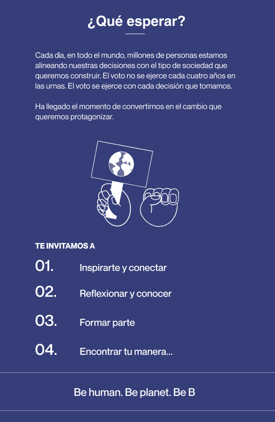 ¿Qué esperar?